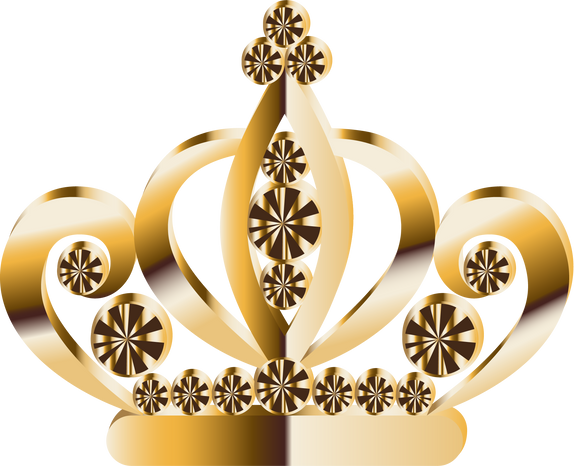 Crown with gold